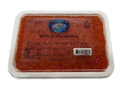 Wild Alaskan Pink Salmon Caviar Copper River Grade PL 17.6 oz