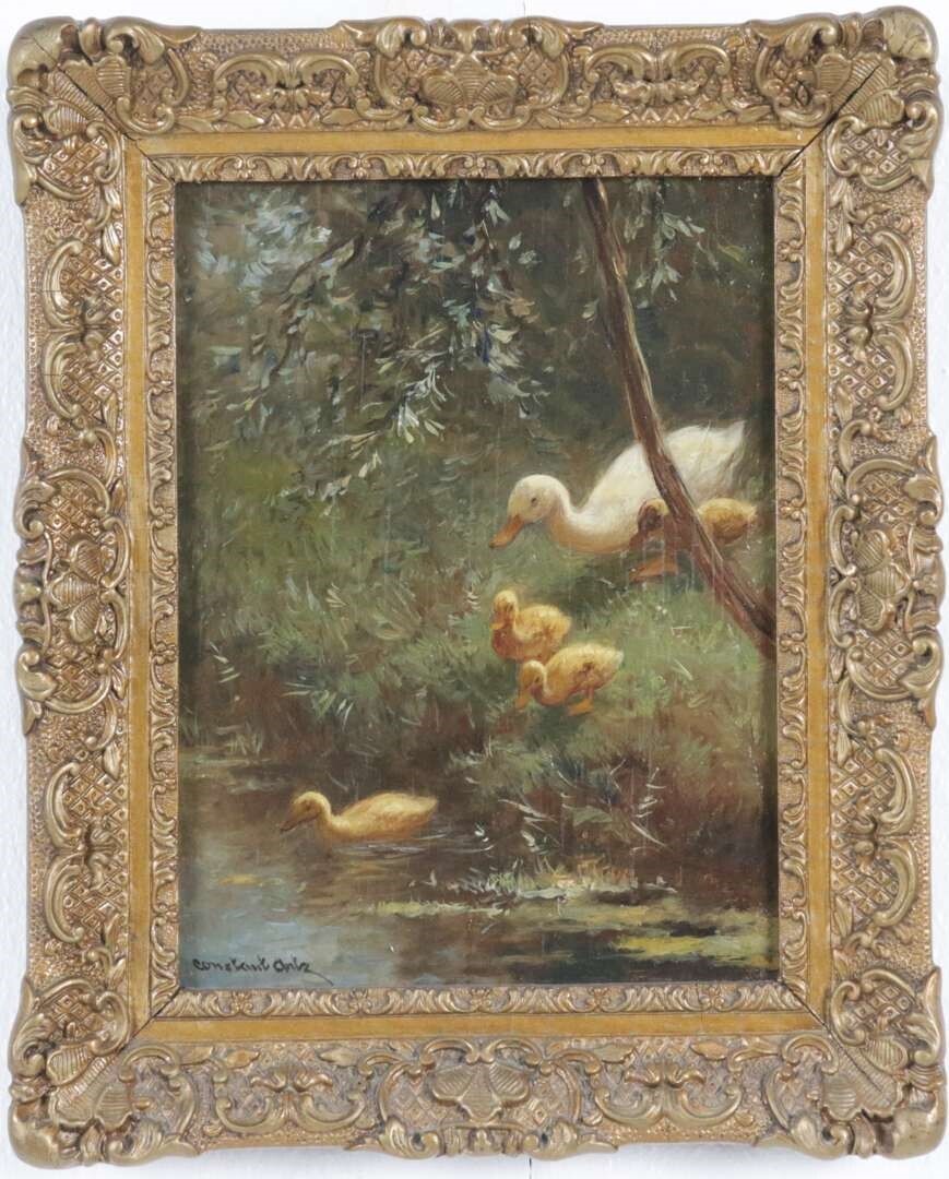 Gereserveerd Constant Artz (1870 - 1951) eenden familie