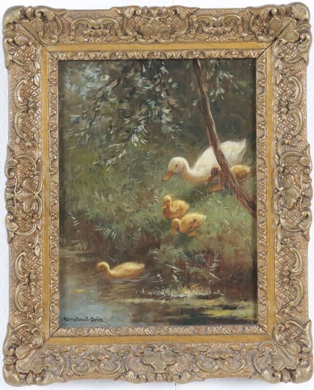 Gereserveerd Constant Artz (1870 - 1951) eenden familie
