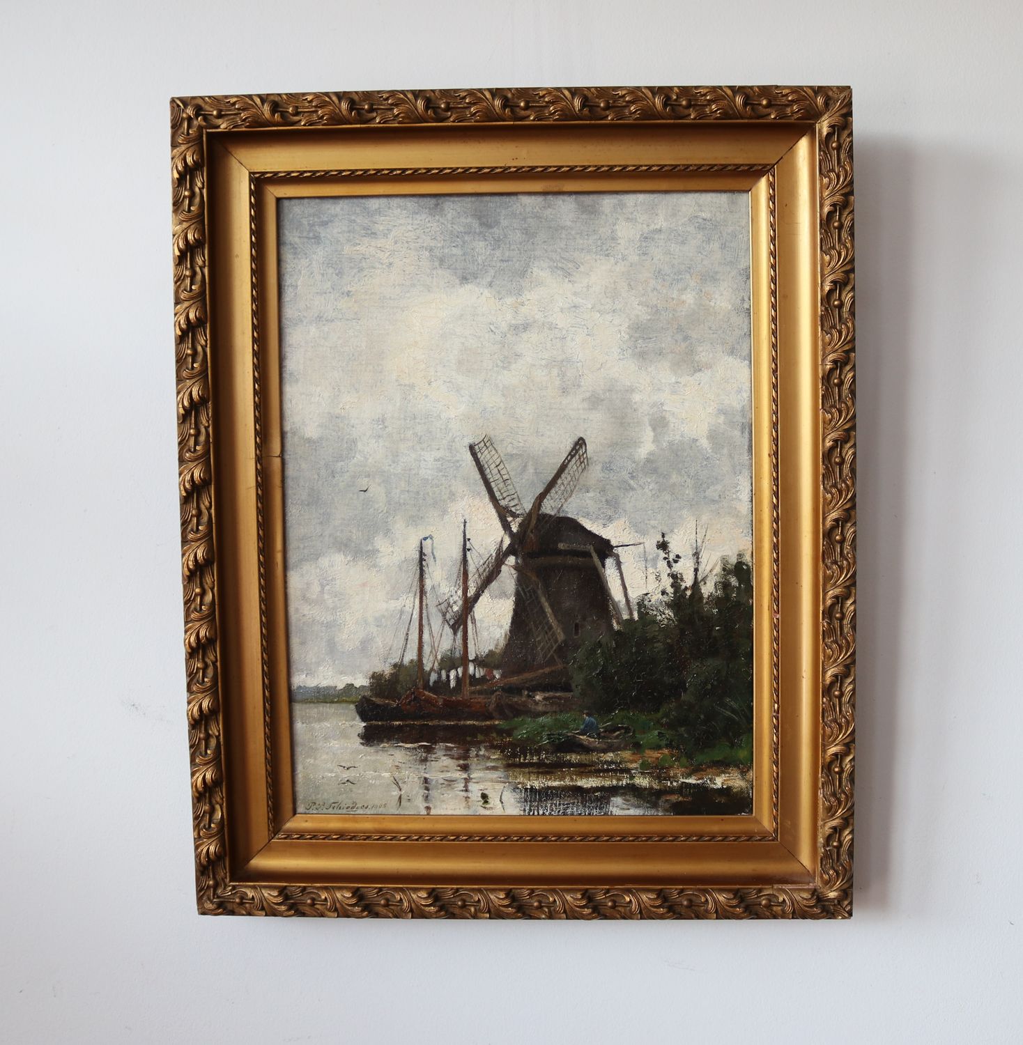 Petrus Paulus Schiedges (1860-1922), olieverf op doek