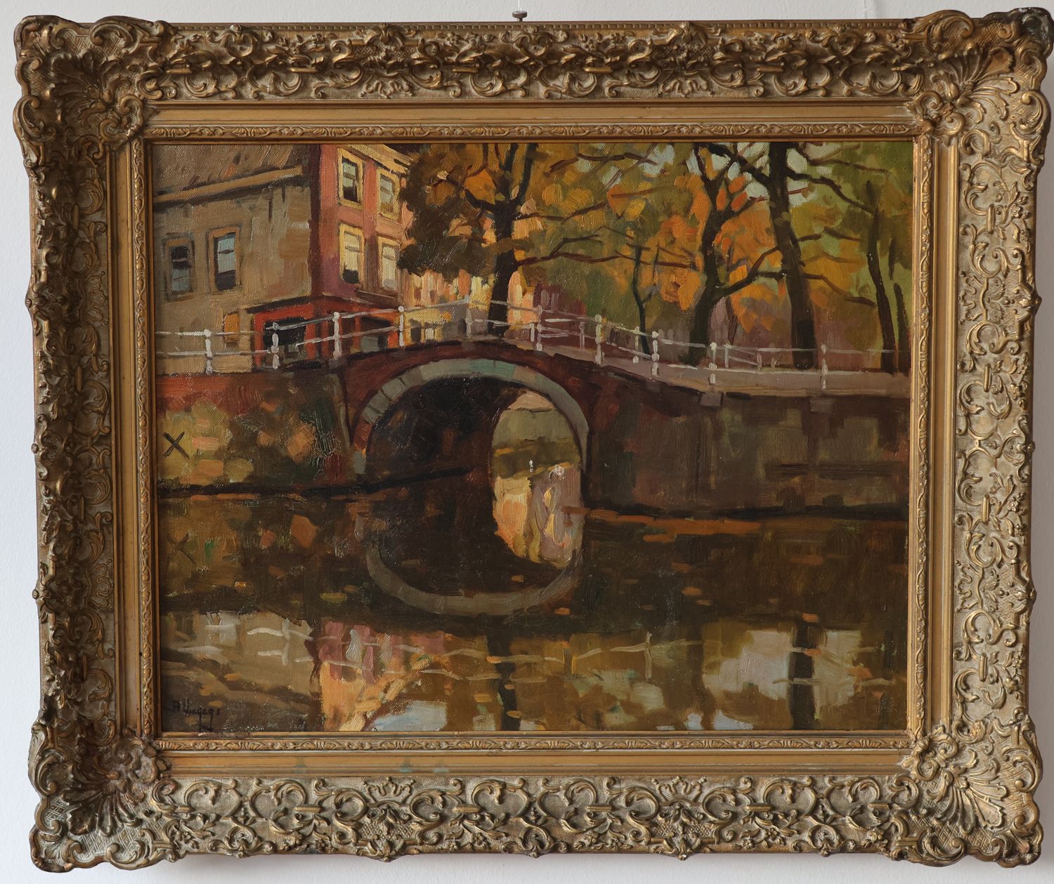 Ben Viegers, olieverf op doek, 40,5 x 50,5 cm