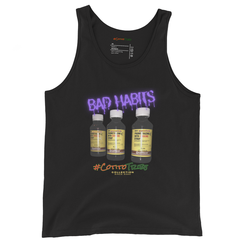 #CotitoTribe Clothing Bad Habits Unisex Organic Cotton Tank Top