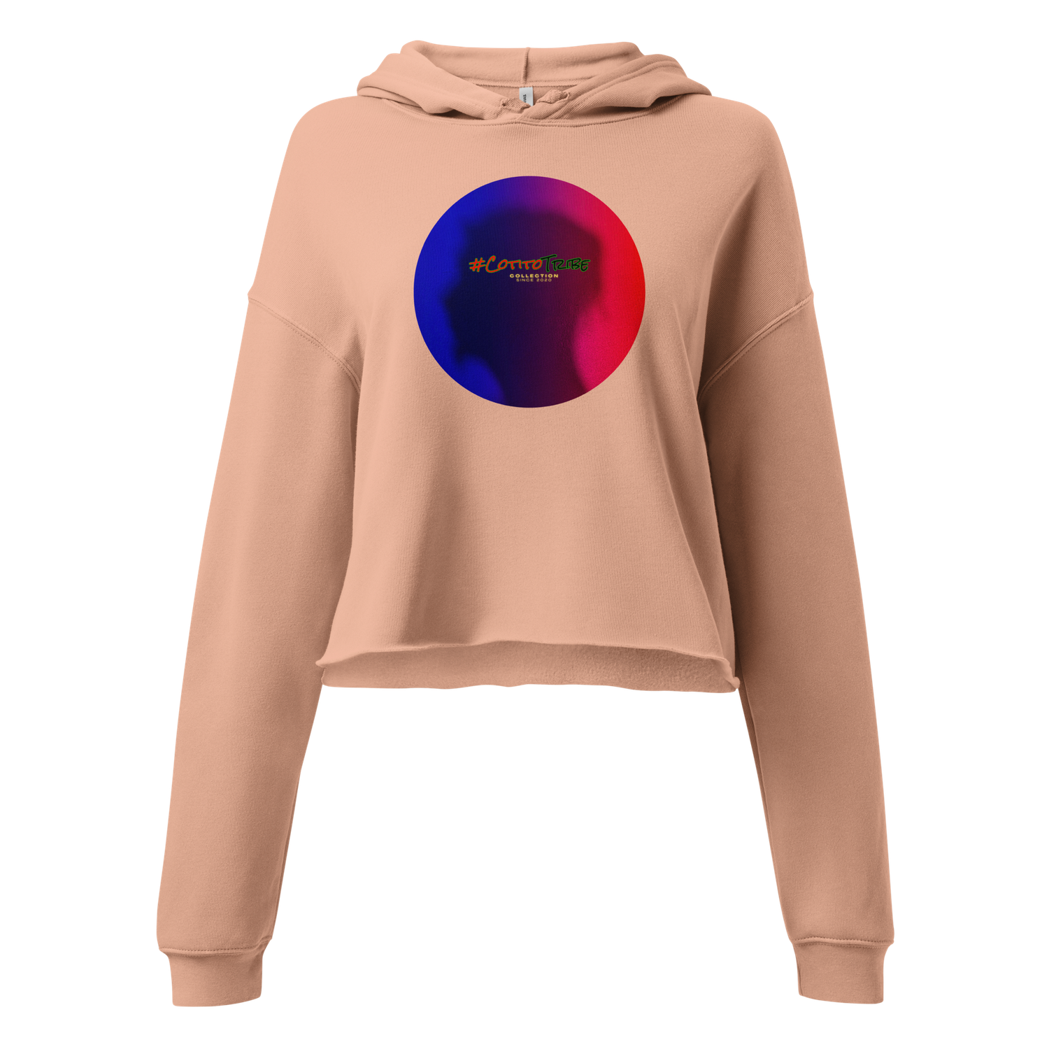 #CotitoTribe Collection Vintage Signature Logo Cropped Hoodie