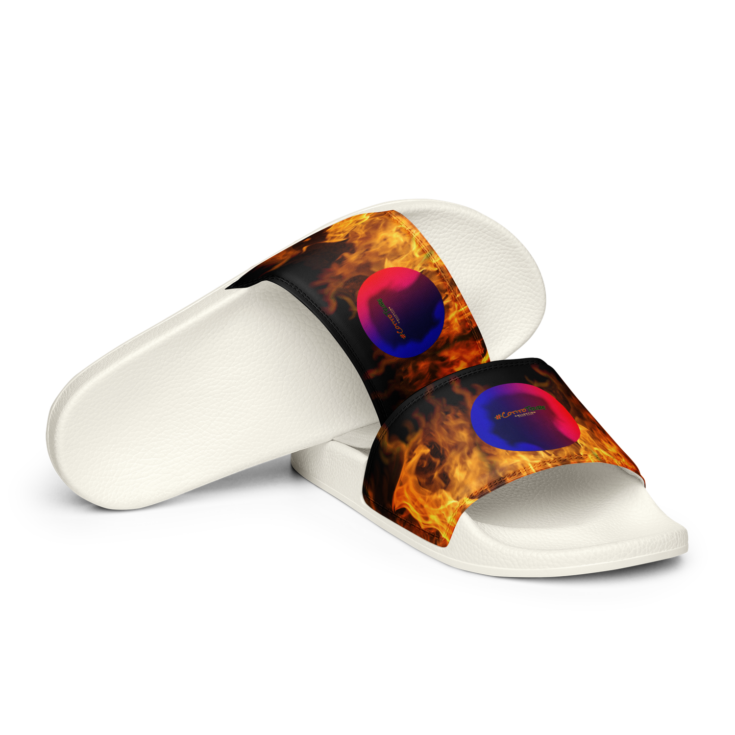 #CotitoTribe Collection On Fire Women&#39;s Slides