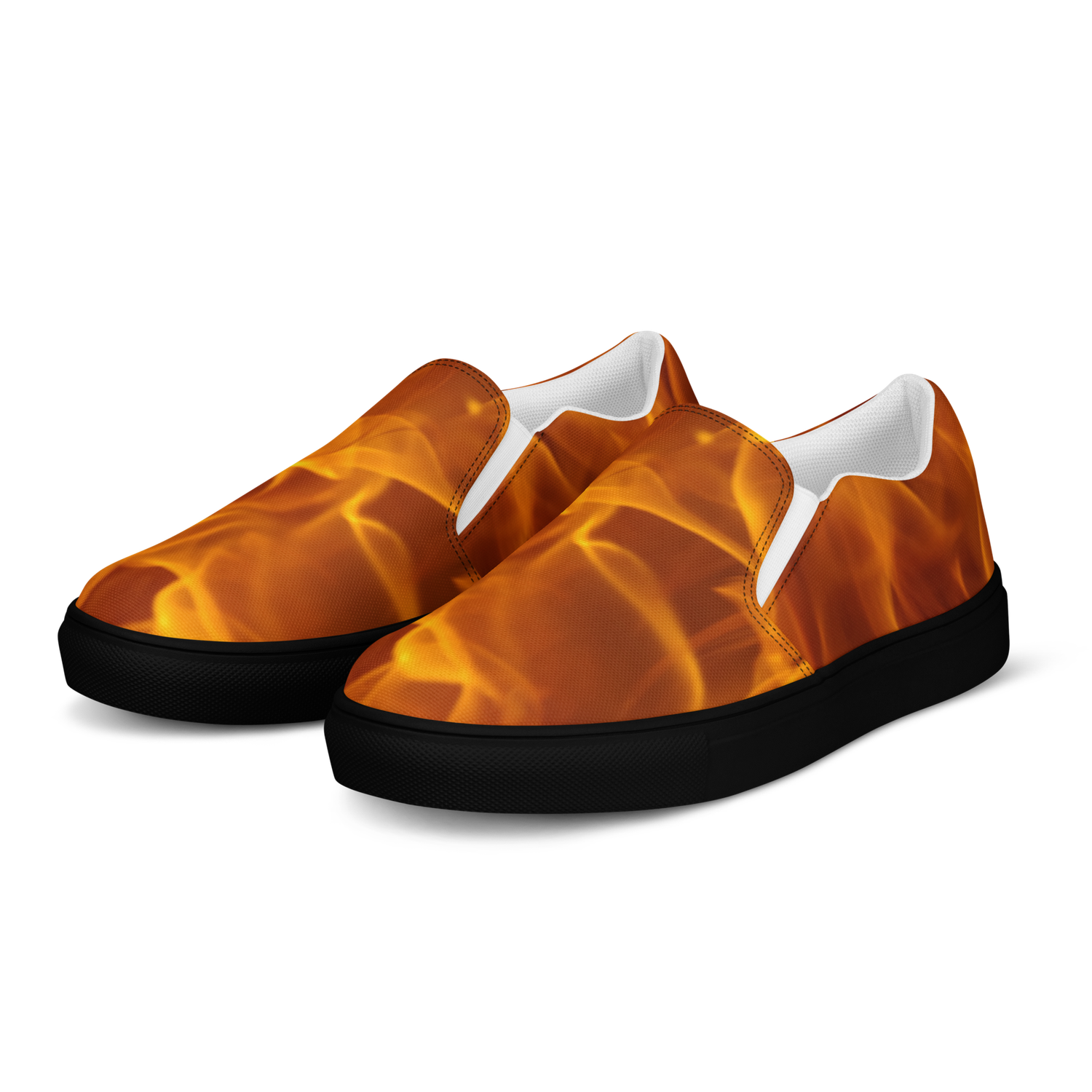 #CotitoTribe Collection On Fire Men’s Slip-On Sneakers