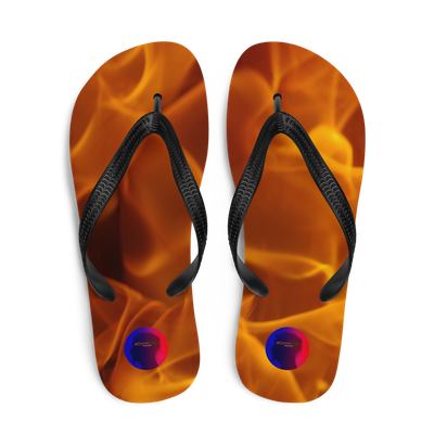 #CotitoTribe Collection On Fire Flip-Flops