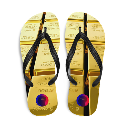 #CotitoTribe Collection Golden Flip-Flops