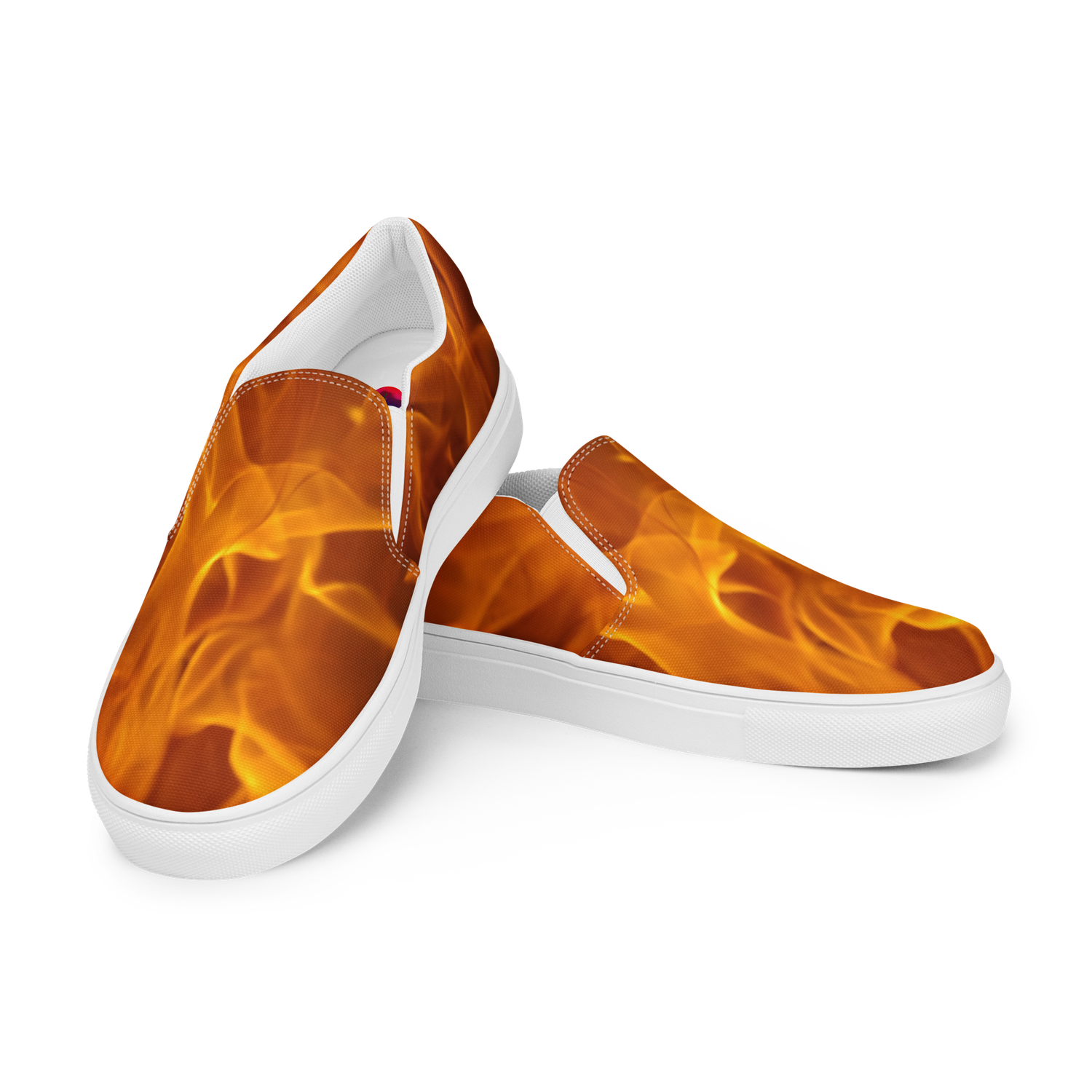 #CotitoTribe Collection On Fire Women’s Slip-On Sneakers