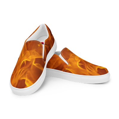#CotitoTribe Collection On Fire Women’s Slip-On Sneakers