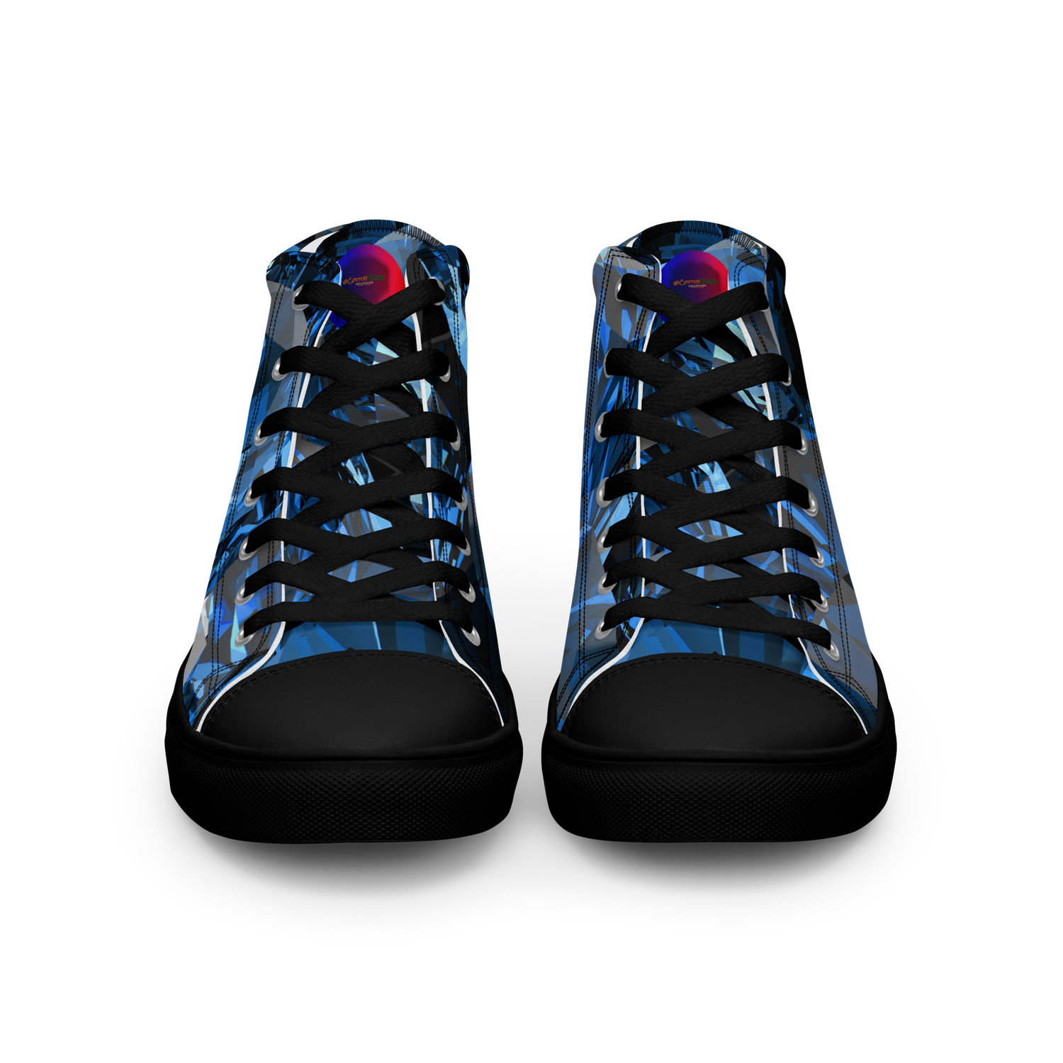 #CotitoTribe Collection Walking On Diamonds Luxury Men&#39;s High Top Sneakers
