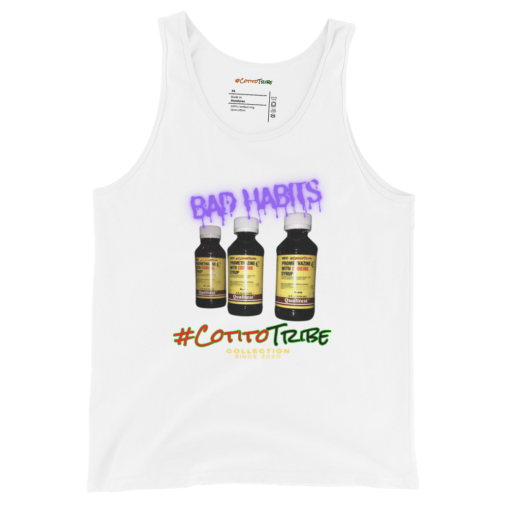 #CotitoTribe Collection Bad Habits Unisex Organic Cotton Tank Top