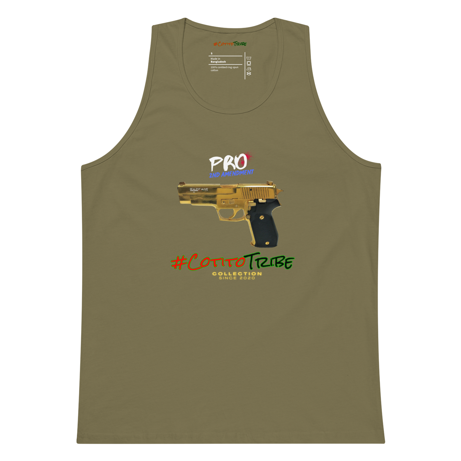 #CoitoTribe Collection Gun Law Unisex Organic Cotton Tank Top