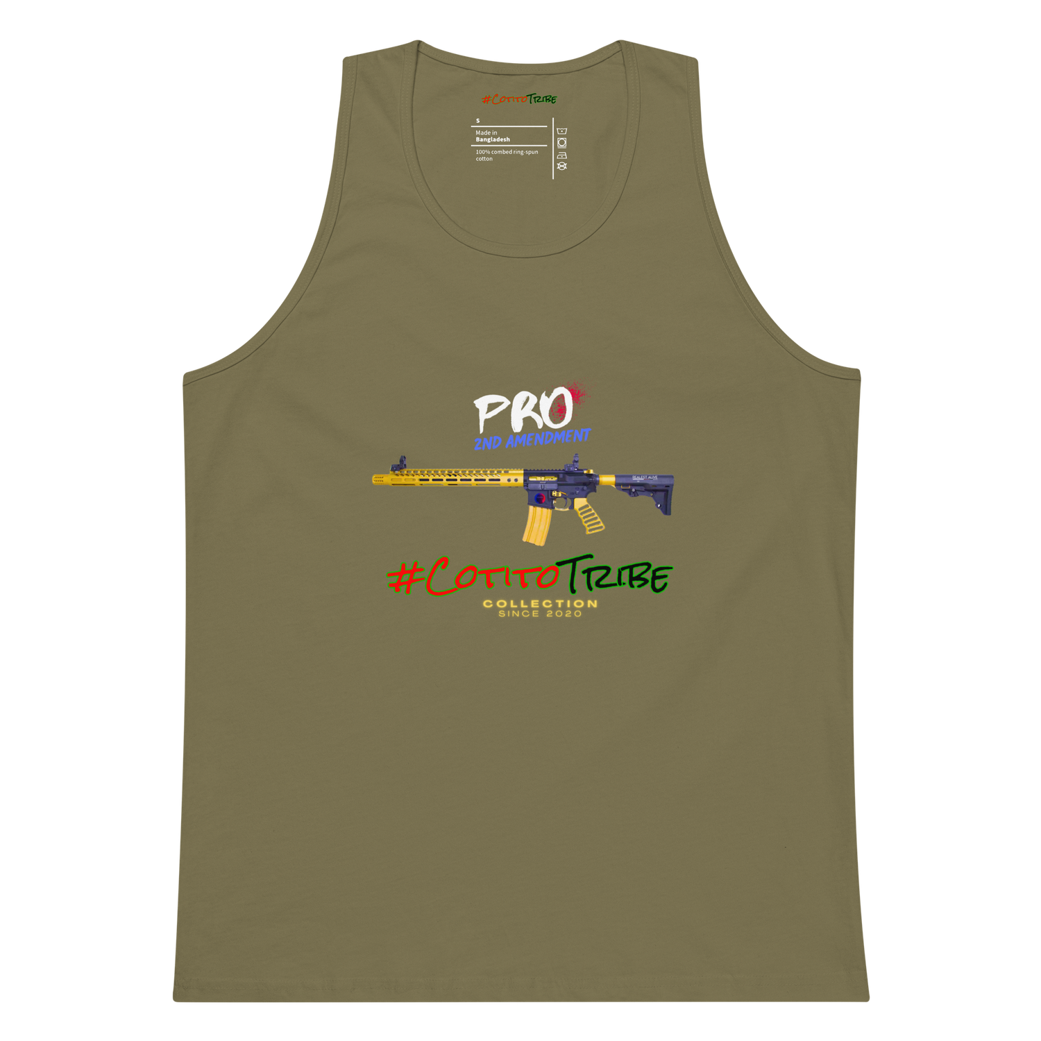 #CotitoTribe Collection 2nd Amendment Unisex Organic Cotton Tank Top