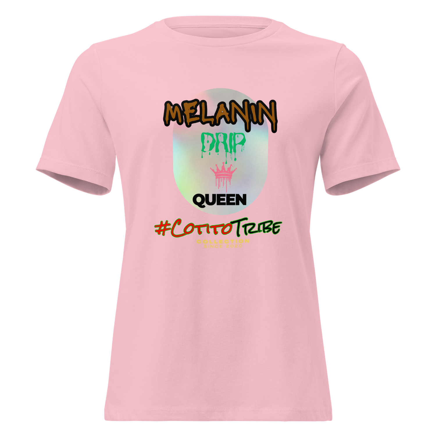 #CotitoTribe Collection Drip Queen Women&#39;s Relaxed T-Shirt
