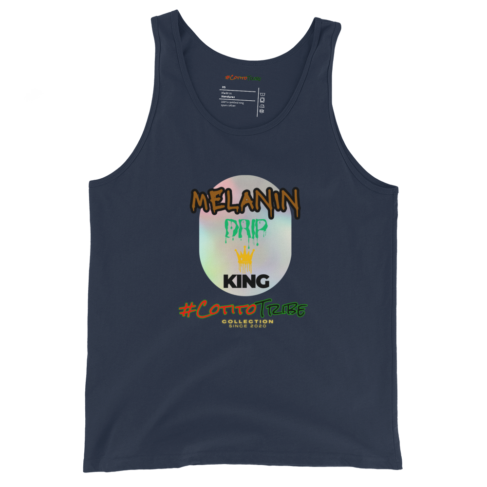 #CotitoTribe Collection Drip King Unisex Organic Cotton Tank Top