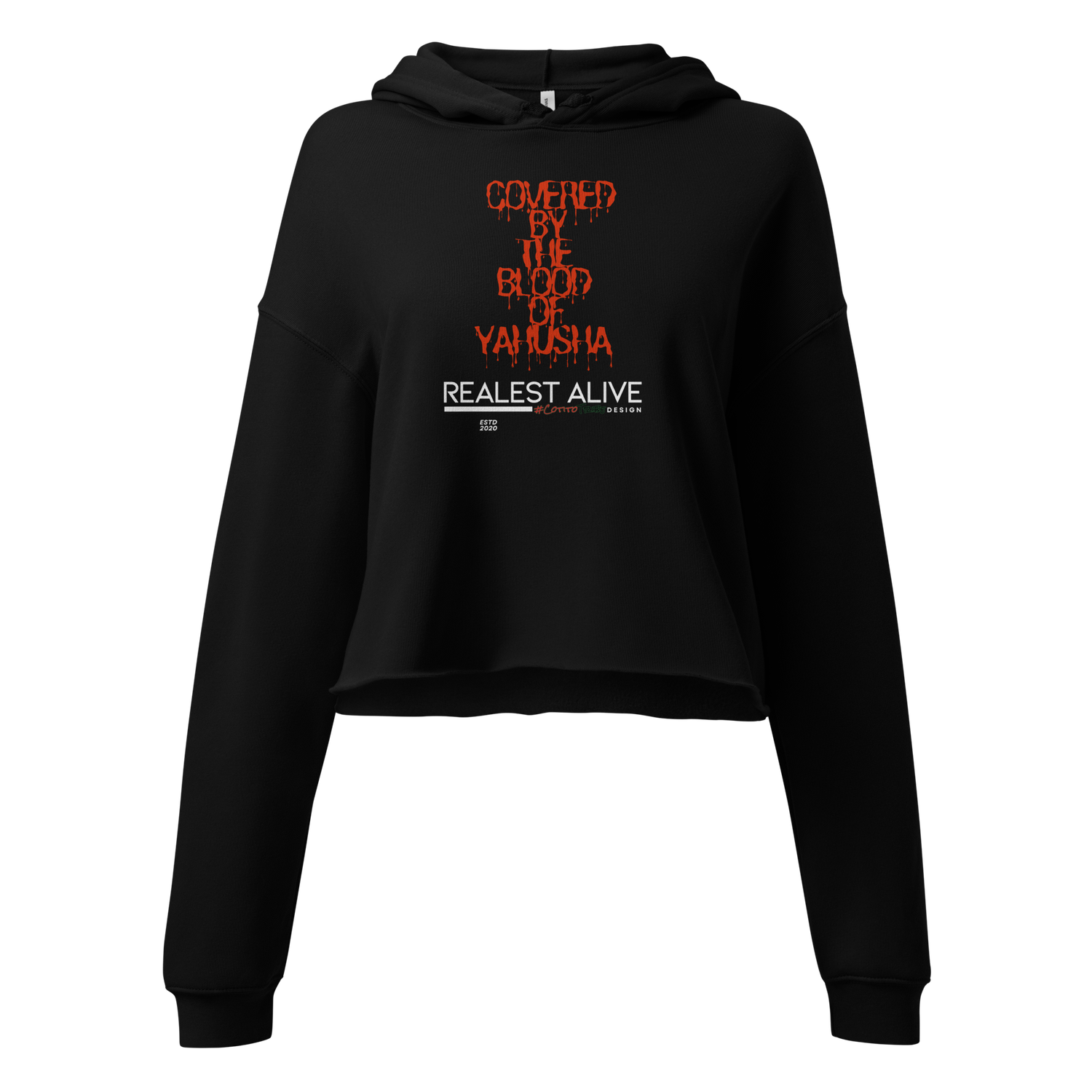 #CotitoTribe Collection Covered by the Blood Cropped Hoodie