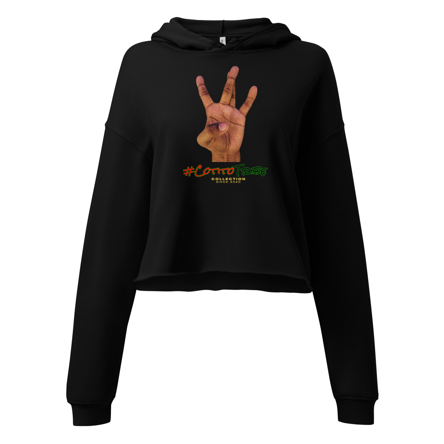 #CotitoTribe Collection W&#39;s Up Cropped Hoodie