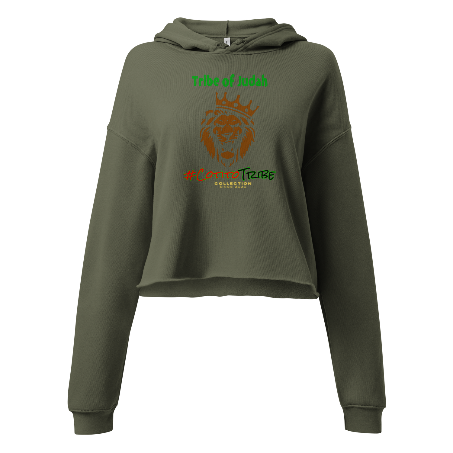 #CotitoTribe Collection Tribe of Judah Cropped Hoodie
