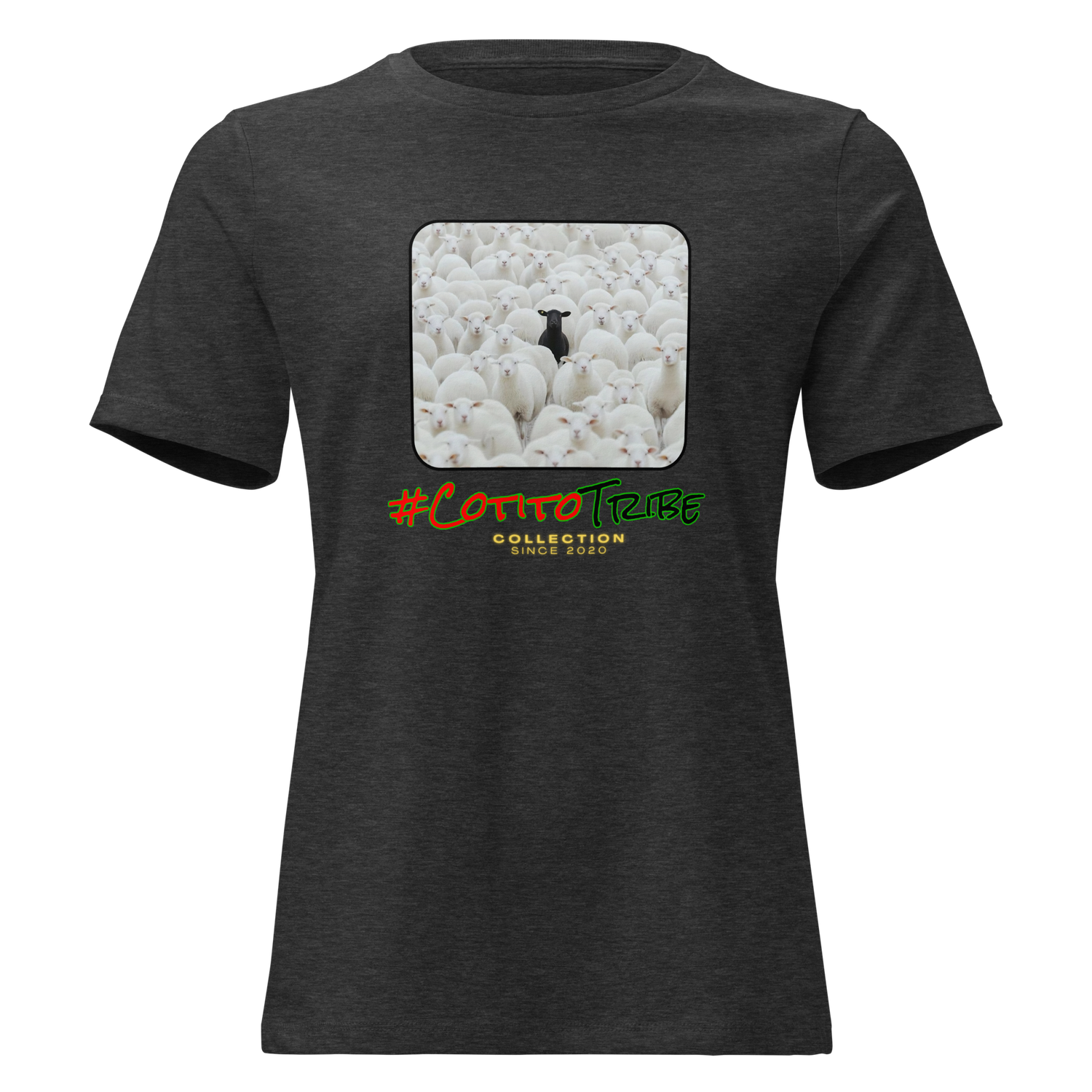 #CotitoTribe Collection Black Sheep Women&#39;s Relaxed T-Shirt