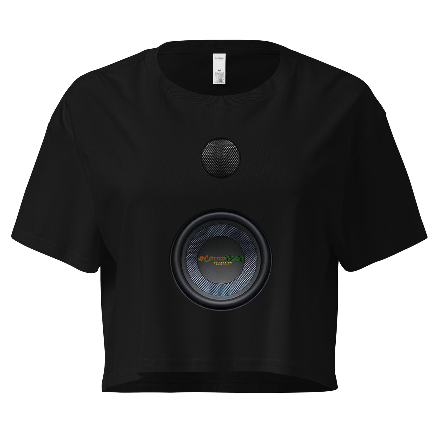 #CotitoTribe Collection Speaker-Woman Women’s Crop Top