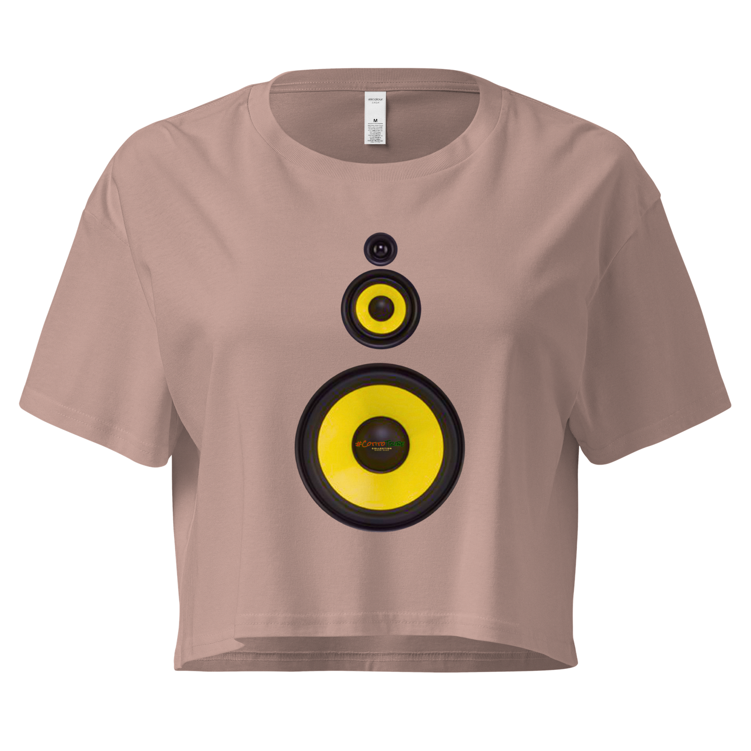 #CotitoTribe Collection Speaker-Woman III Women’s Crop Top