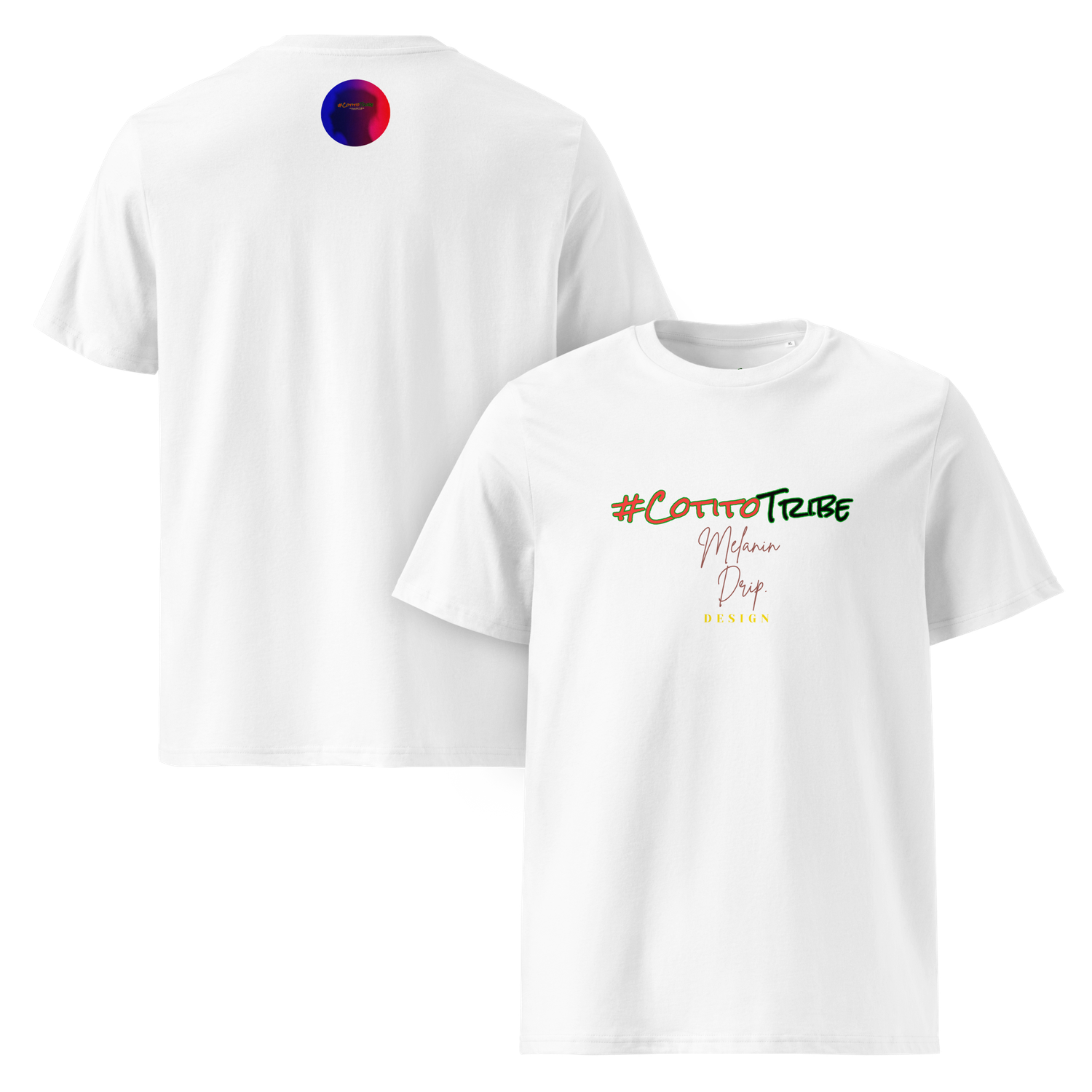 #CotitoTribe Collection Melanin Drip Signature Unisex Organic Cotton T-Shirt