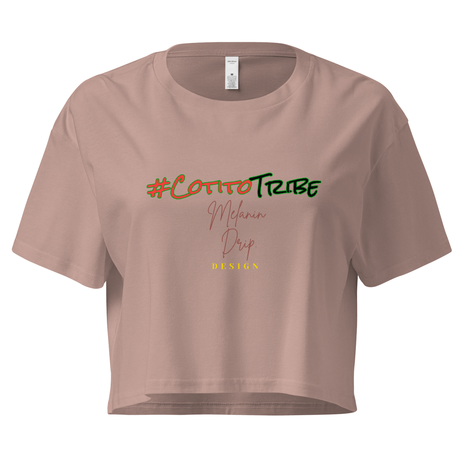 #CotitoTribe Collection Melanin Drip Signature Women’s Crop Top