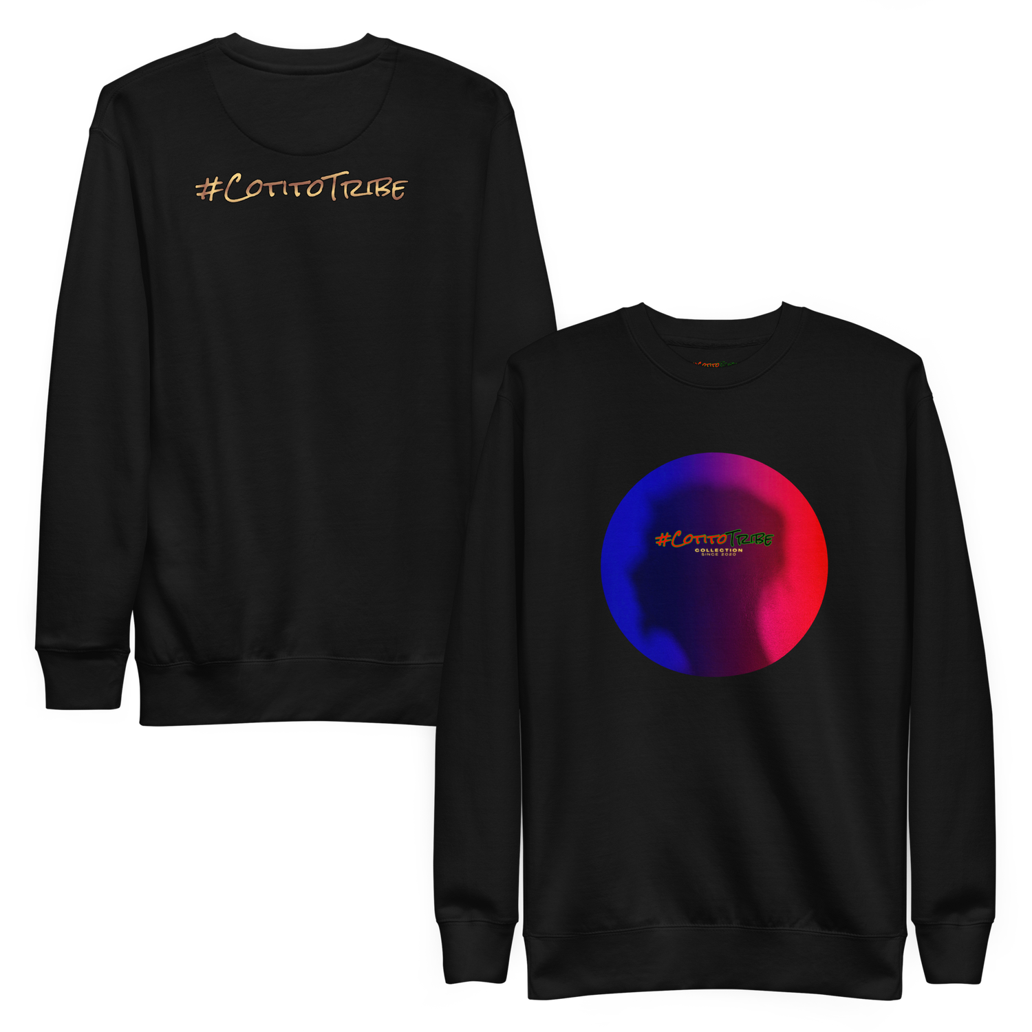 #CotitoTribe Collection Vintage Signature Logo Unisex Premium Sweatshirt