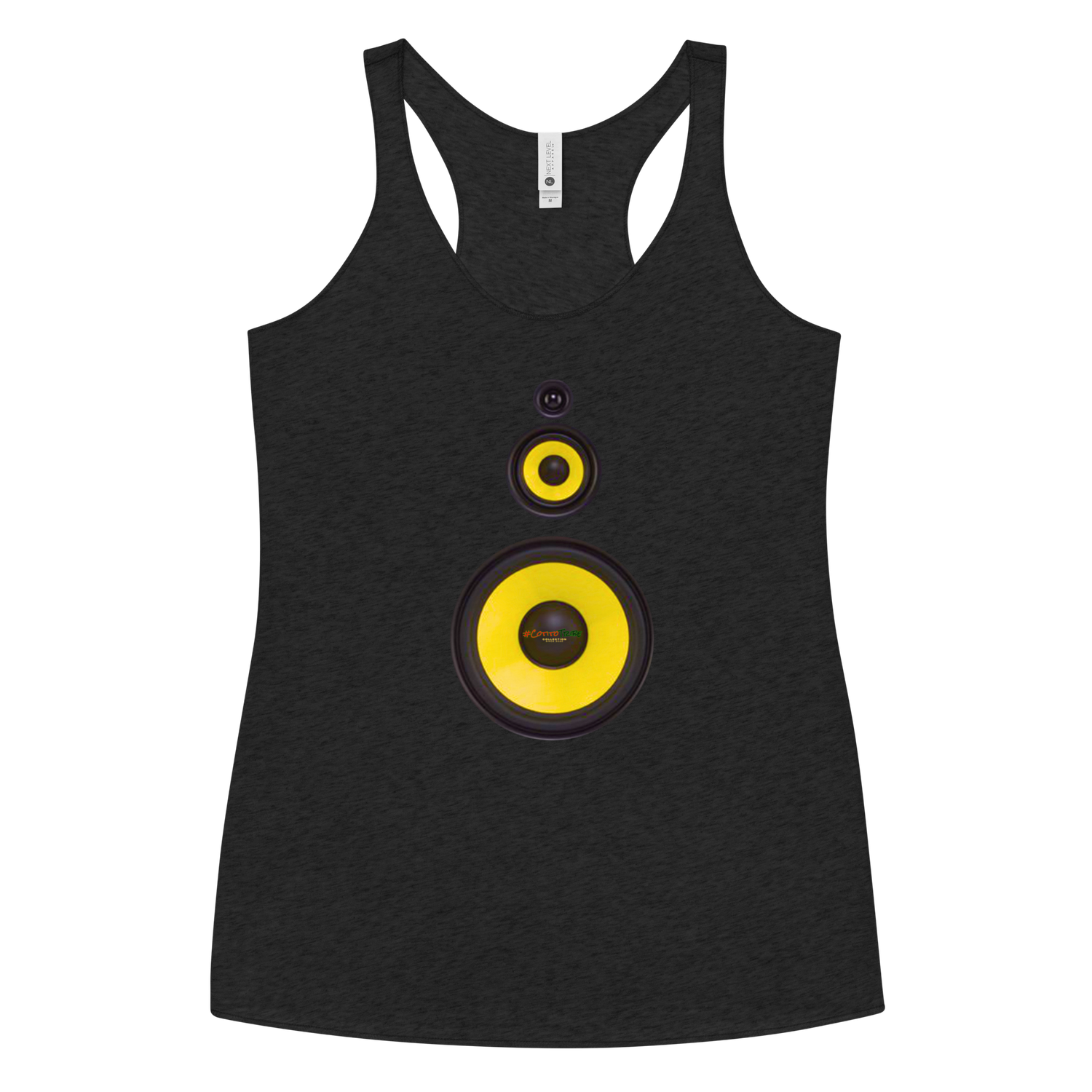 #CotitoTribe Collection Speaker-Woman III Women&#39;s Racerback Tank
