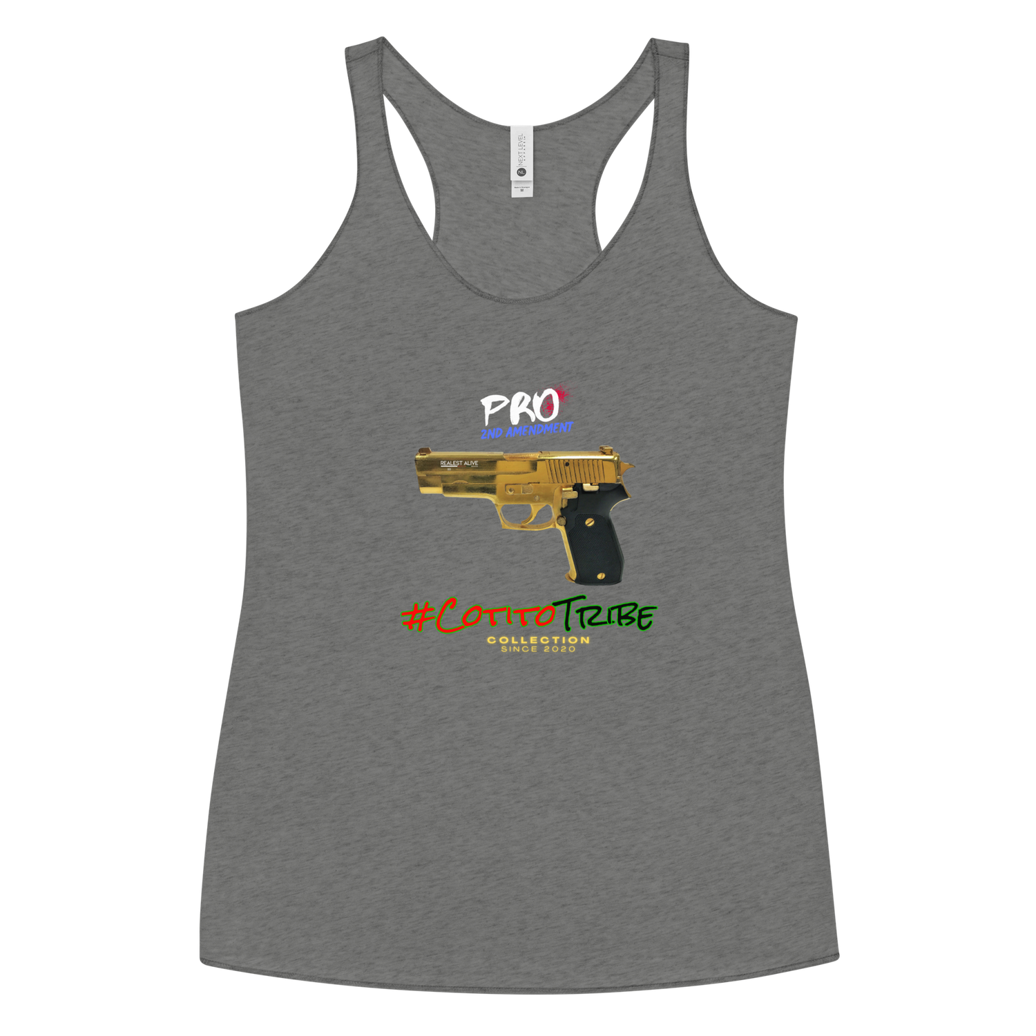#CotitoTribe Collection Gun Law Women&#39;s Racerback Tank