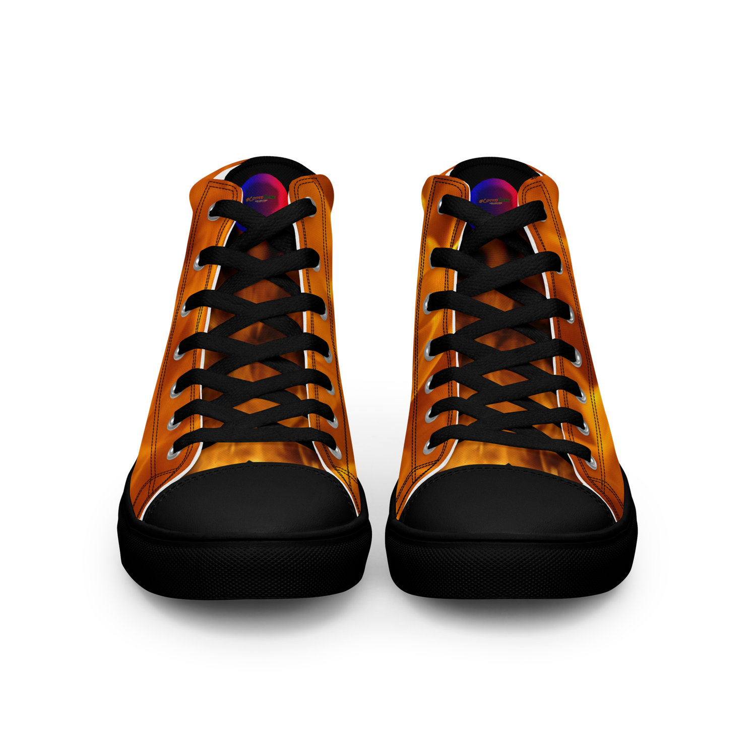 #CotitoTribe Collection On Fire Men’s High Top Sneakers