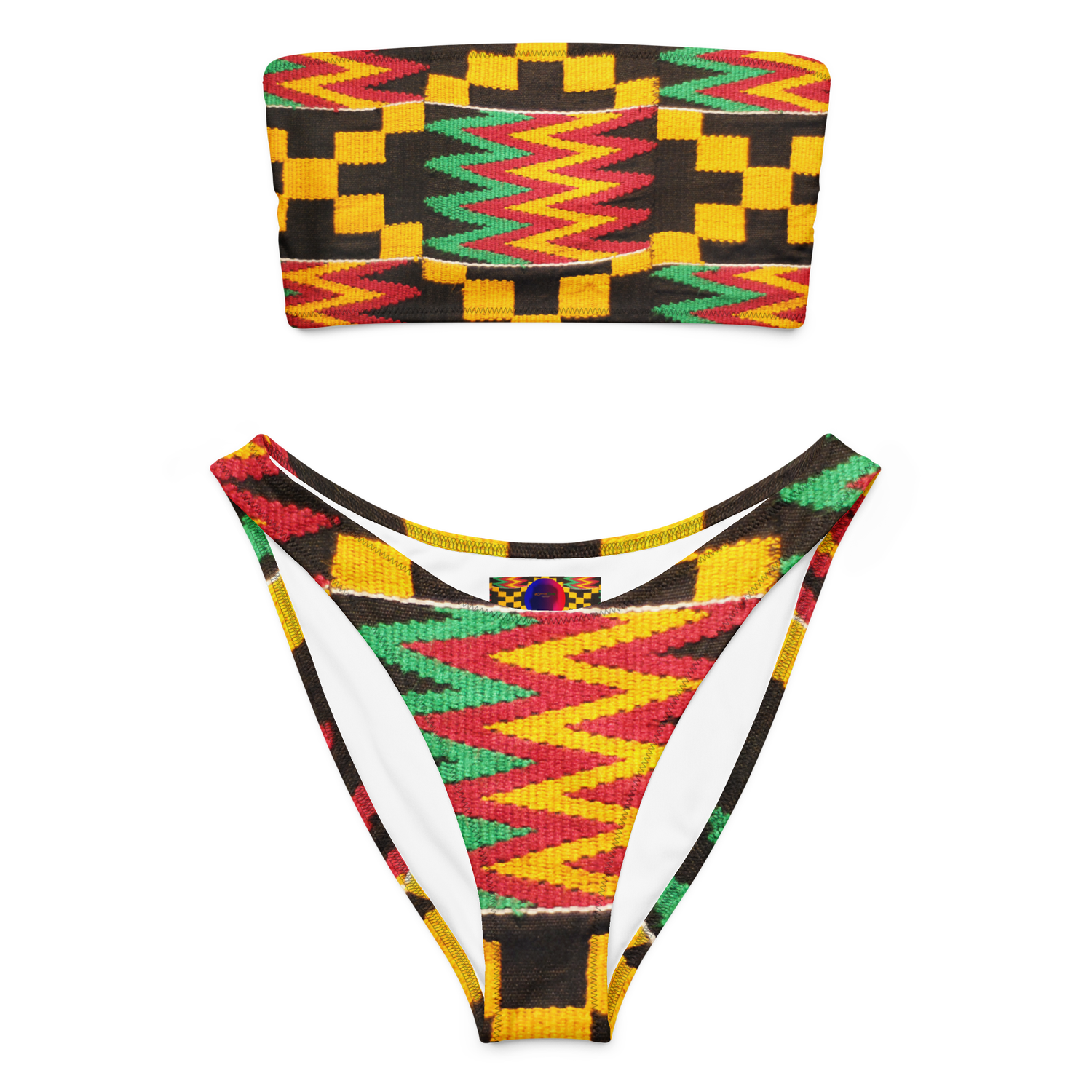 #CotitoTribe Collection Motherland Recycled Bandeau Bikini