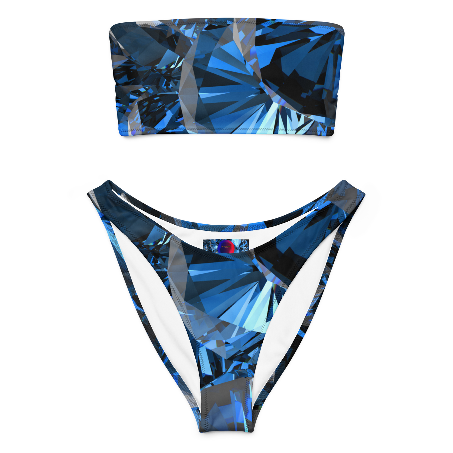 #CotitoTribe Collection Walking On Diamonds Recycled Bandeau Bikini