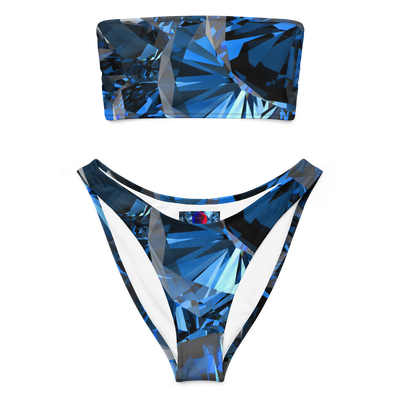 #CotitoTribe Collection Walking On Diamonds Recycled Bandeau Bikini