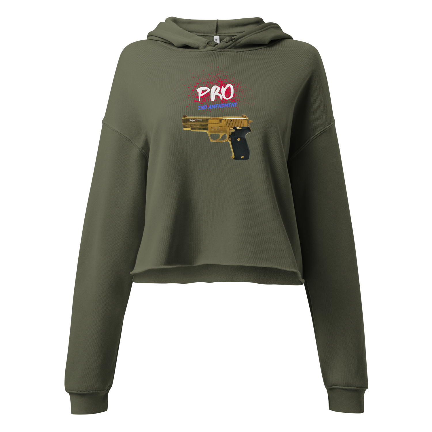 #CoitoTribe Collection Gun Law Cropped Hoodie