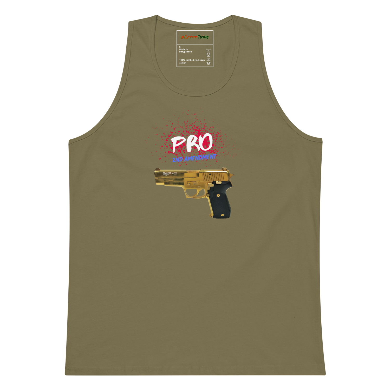 #CoitoTribe Collection Gun Law Men&#39;s Premium Organic Cotton Tank