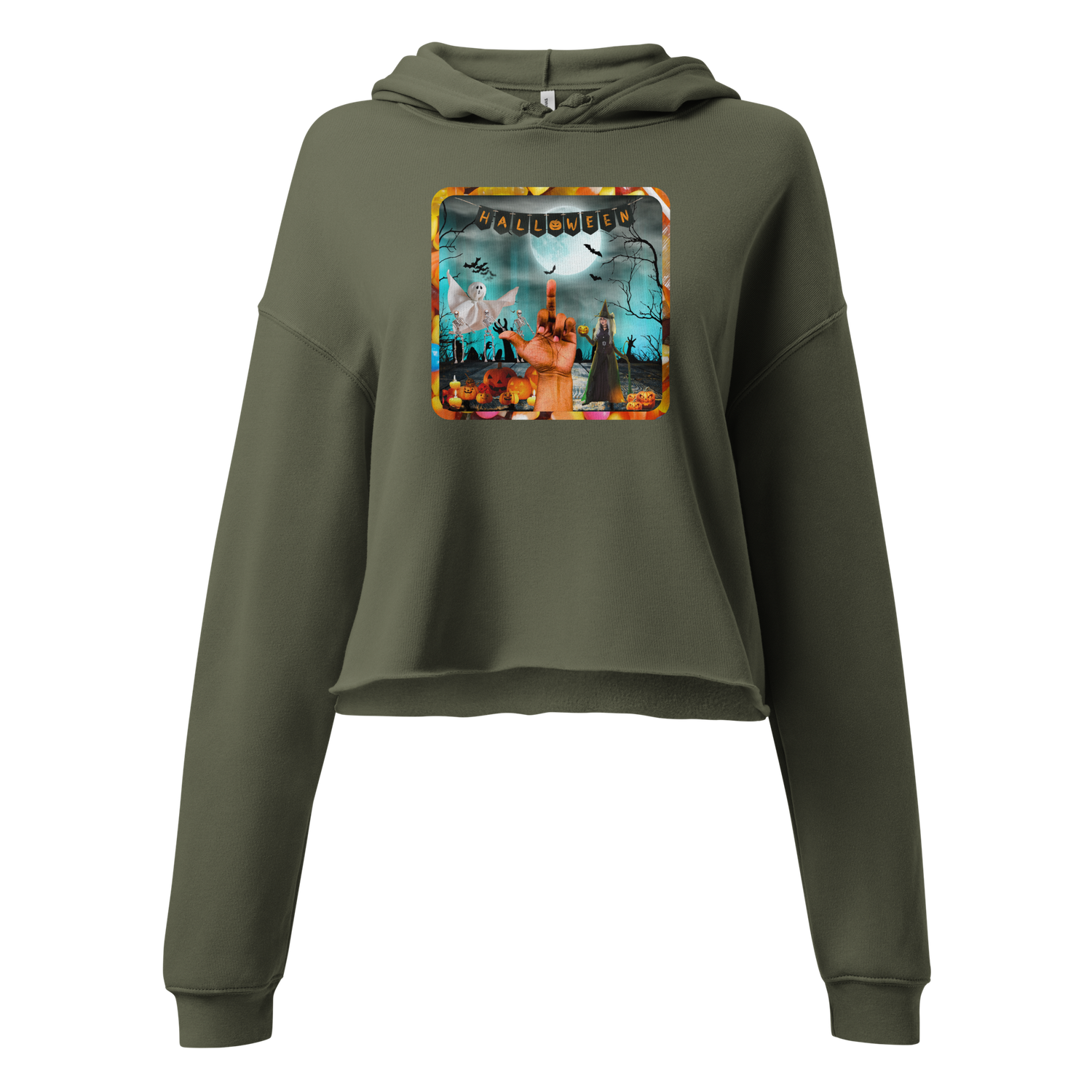 #CotitoTribe Collection Halloween Tradition Cropped Hoodie