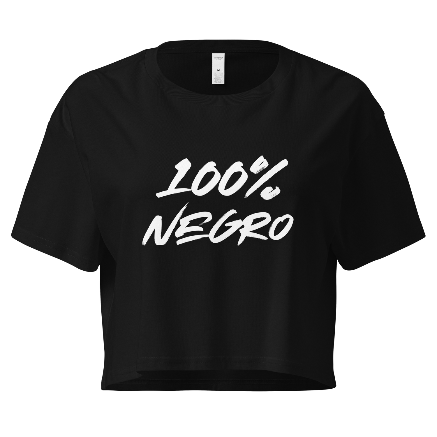 #CotitoTribe Collection 100% Negro Women’s Crop Top