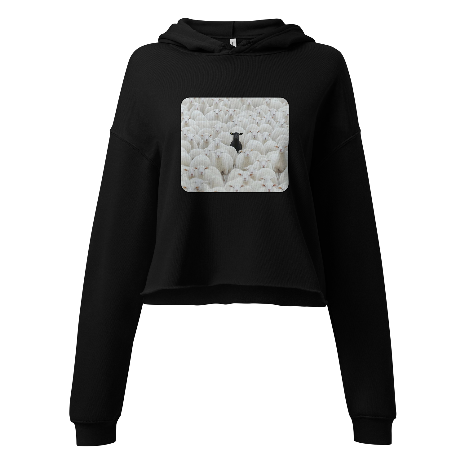 #CotitoTribe Collection Black Sheep Cropped Hoodie