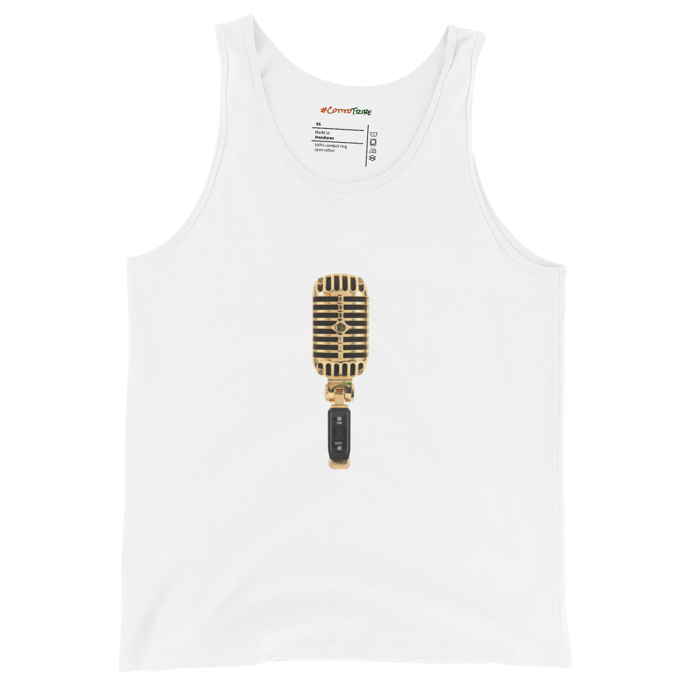 #Cotitotribe Collection Golden Era Mic Men's Organic Cotton Tank Top