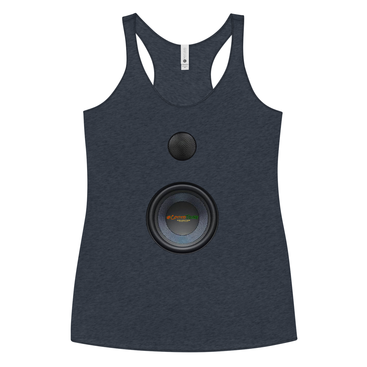 #CotitoTribe Collection Speaker-Woman Women's Racerback Tank