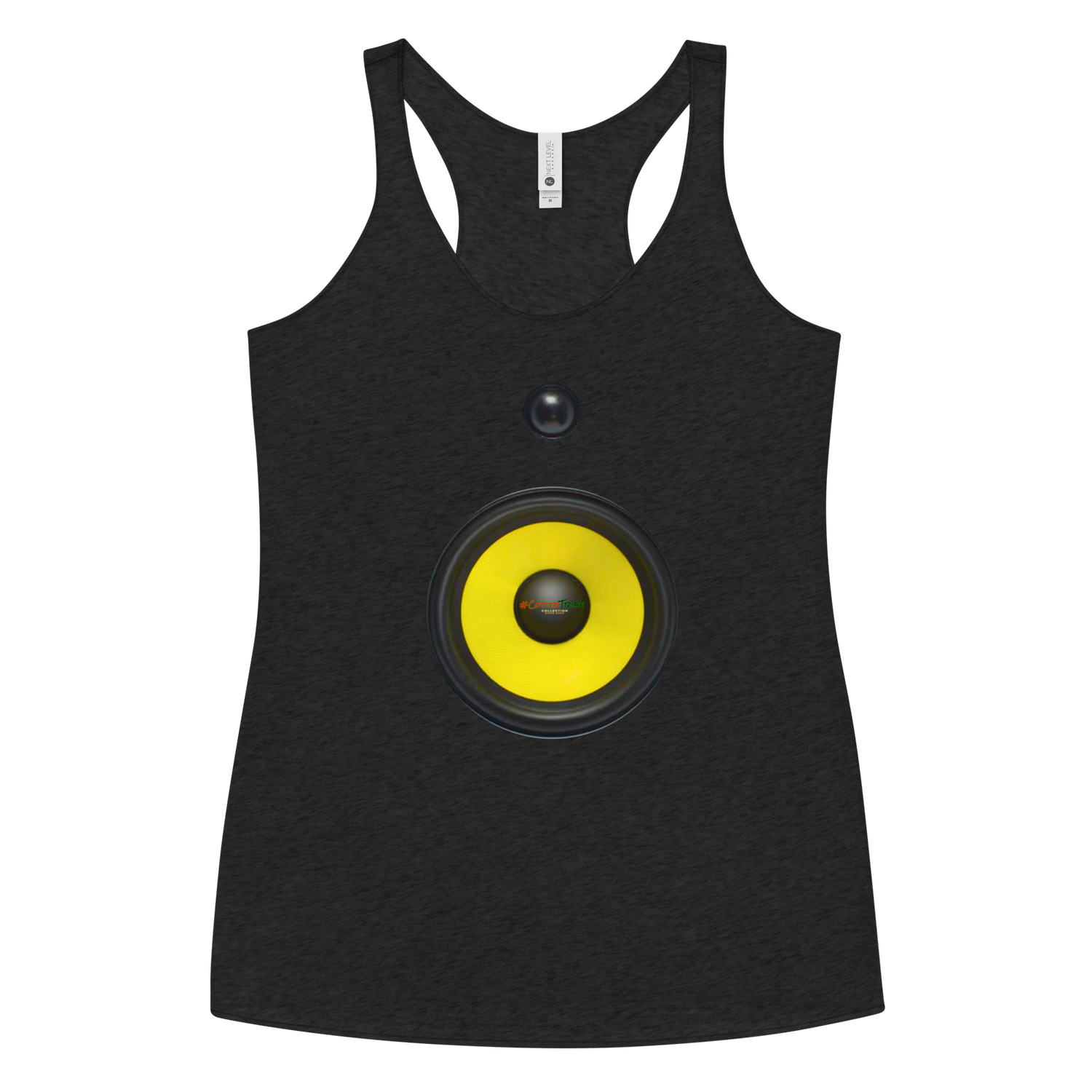 #CotitoTribe Collection Speaker-Woman II Women's Racerback Tank