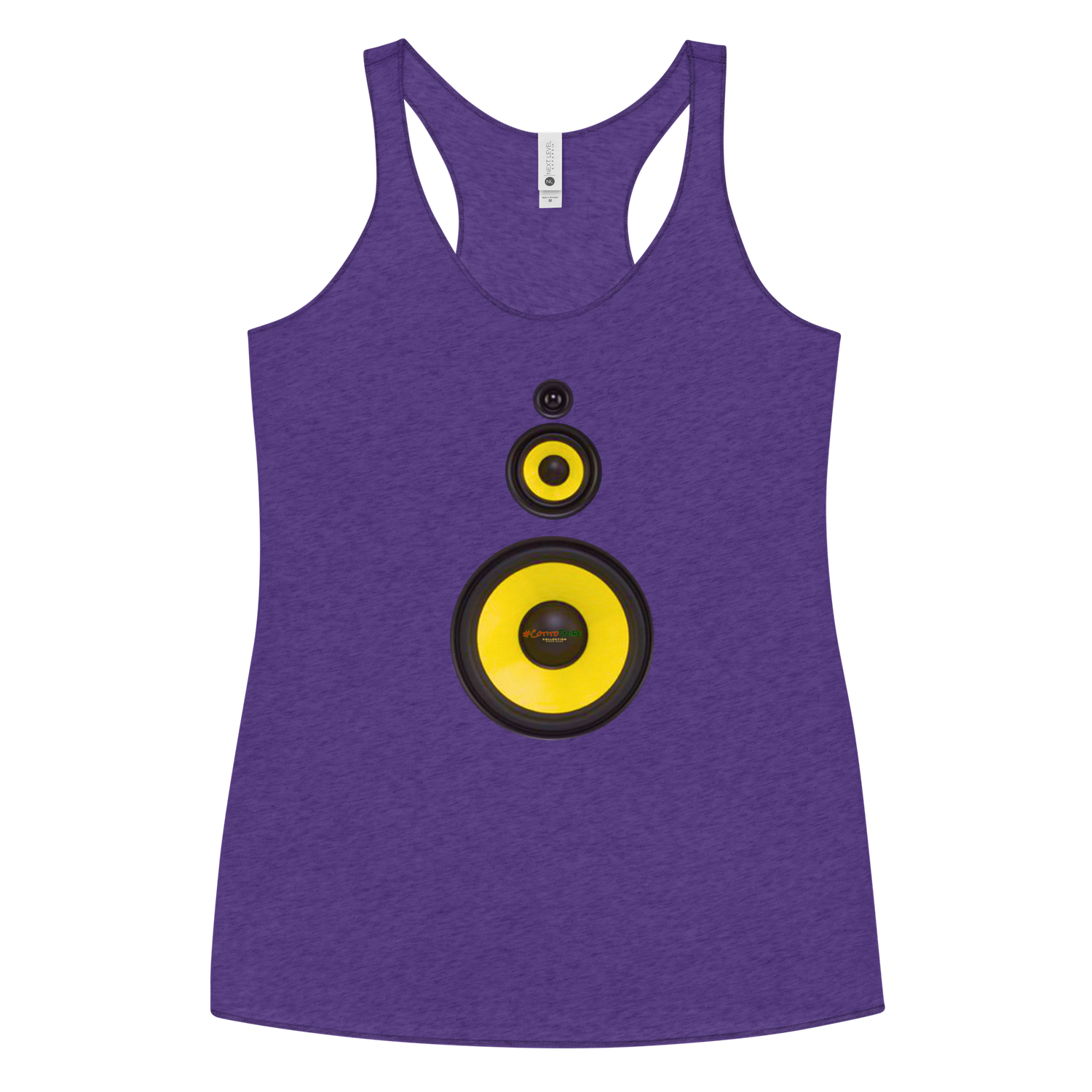 #CotitoTribe Collection Speaker-Woman III Women's Racerback Tank
