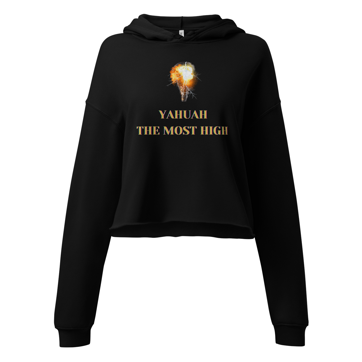 #CotitoTribe Collection The Most High Cropped Hoodie