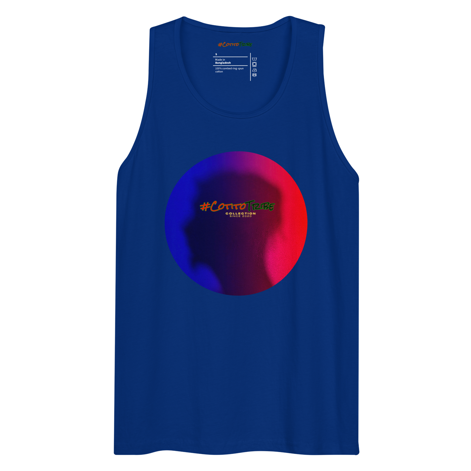 #CotitoTribe Collection Vintage Signature Logo Men's Premium Tank Top