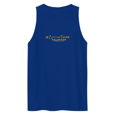 #CotitoTribe Collection Vintage Signature Logo Men's Premium Tank Top