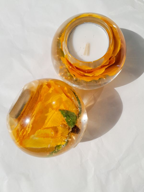 Radiance Resin Candle Holder