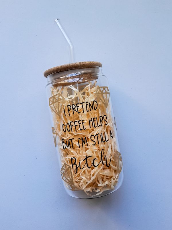 Printed Glass Can Tumblers