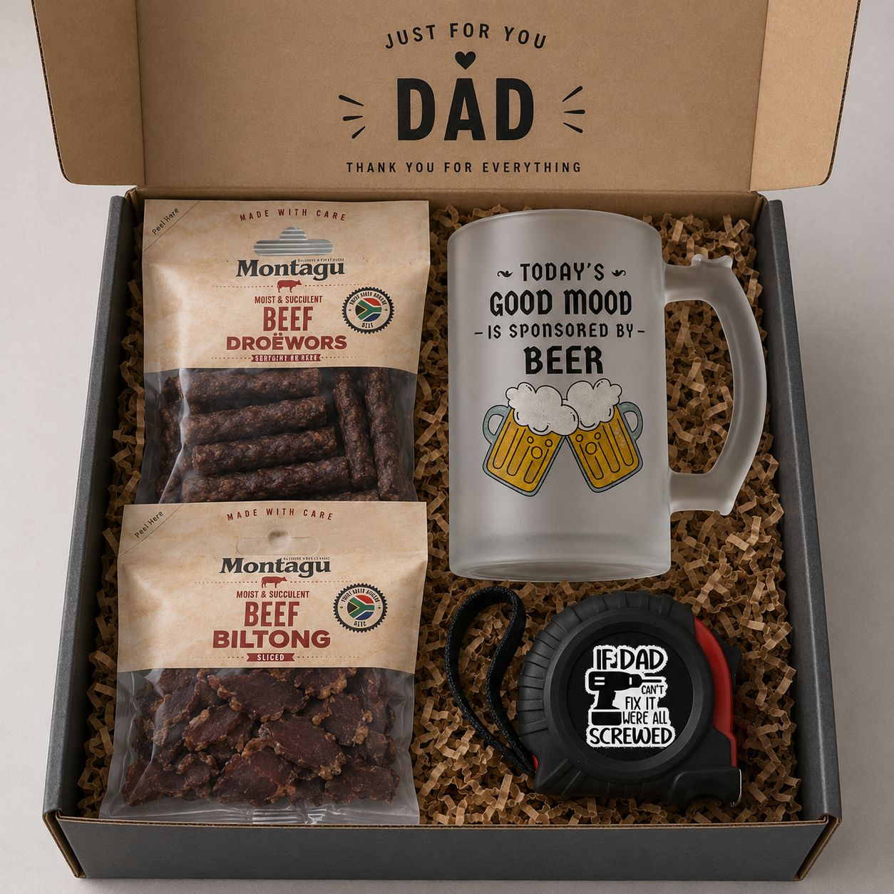 The Dad's Beer &amp; Biltong Box