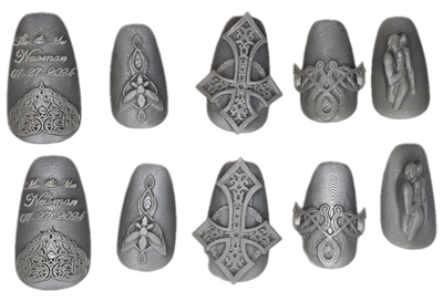Special Event/Customizable 3D Printed Press-On Nails